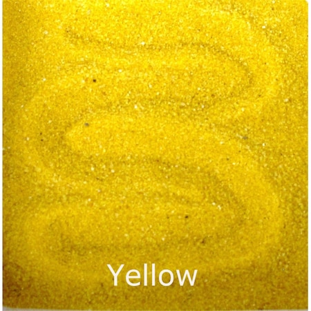 Scenic Sand 25 lbs Activa Bag of Bulk Colored Sand, Yellow SC81459